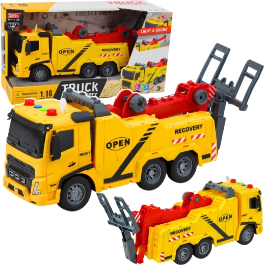 Bugseringsbil med platform 1:16 med lys og lyde