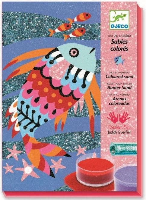 Billeder med sand og glimmer: Regnbuefisk