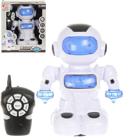 RC-robot med fjernbetjening 22 cm med lys og lyd