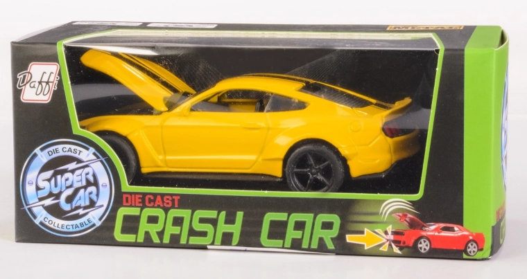 Daffi Crash Car metalmodel med pull-back drev