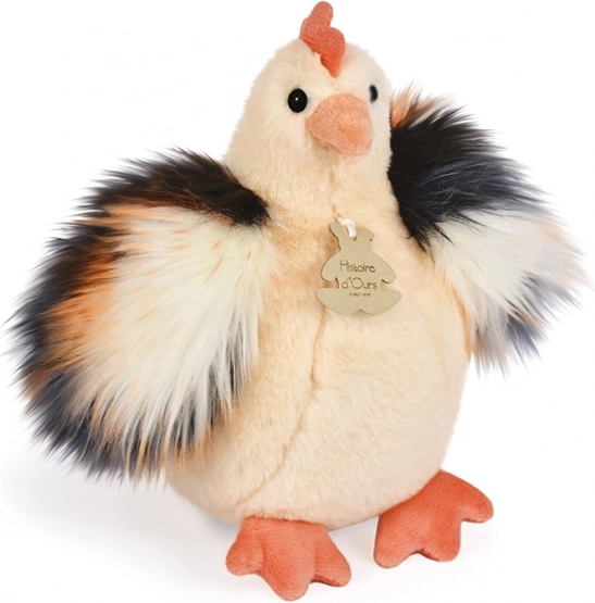 Plys høne beige 20 cm Doudou Histoire d'Ours