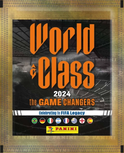 Panini World Class 2024 samle-fodboldklistermærker – 1 pakke (5 stk.)