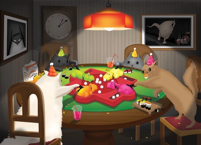 Puslespil Katte i leg 1000 brikker fra COBBLE HILL