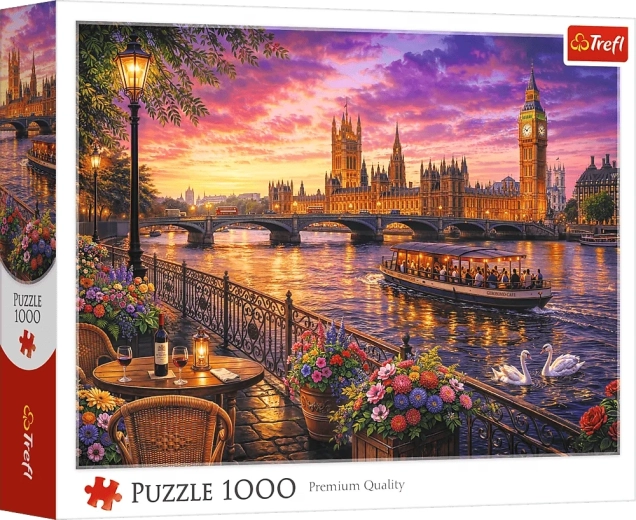 Trefl-puslespil Aften ved Themsen, London, 1000 brikker