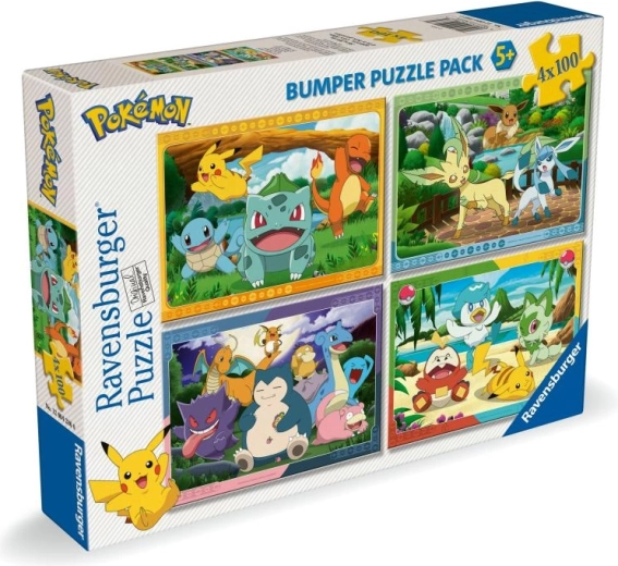 Ravensburger puslespil Pokémon 4×100 brikker