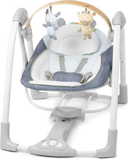 Ingenuity bærbar slyngevugge Swing'n Go Chambray