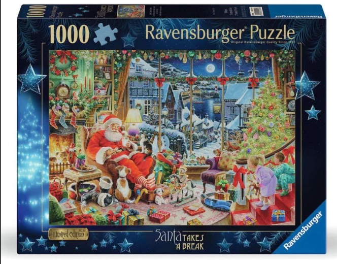 Ravensburger puslespil limited edition nr. 30: Santa holder pause 1000 brikker