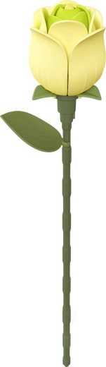 Robotime ROKR Floral Art 3D-puslespil – grøn rose, 37 brikker