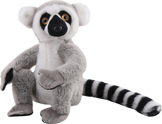 Plyslemur siddende 20 cm
