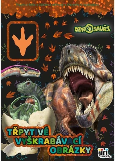 Glitrende skrabebilleder – Dinosaurer