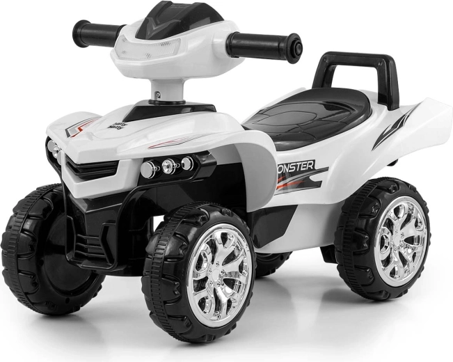 Løbecykel quad Monster hvid