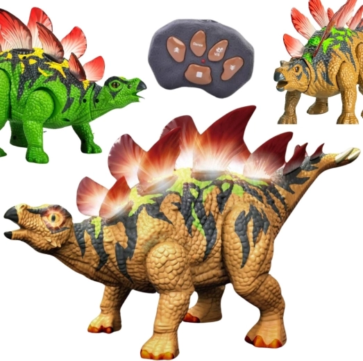 Woopie fjernstyret stegosaurus med lys og lyd