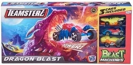 Teamsterz bane-sæt med loop og drage + 3 små biler
