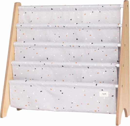 3 Sprouts bogstativ recycled terrazzo/light gray