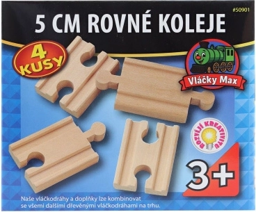 Vláčky Max lige forbindelsesskinner 5 cm - 4 stk.