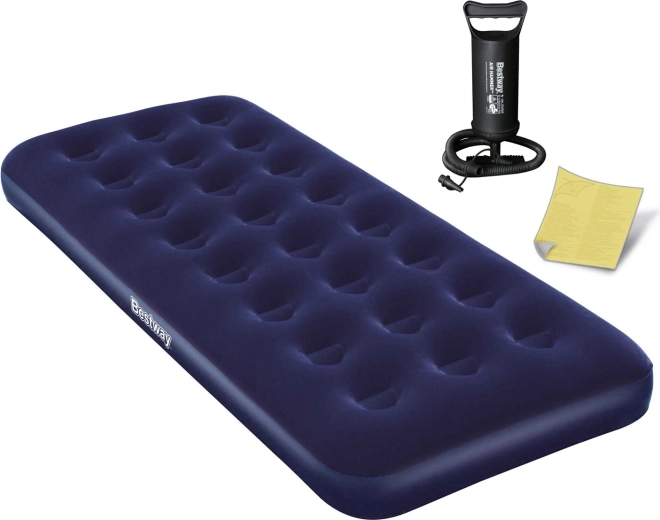 Oppustelig madras 185 × 76 × 22 cm med stempelpumpe BESTWAY