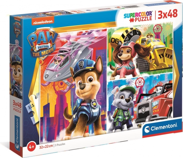 Clementoni puslespil Paw Patrol: The Movie 3x48 brikker