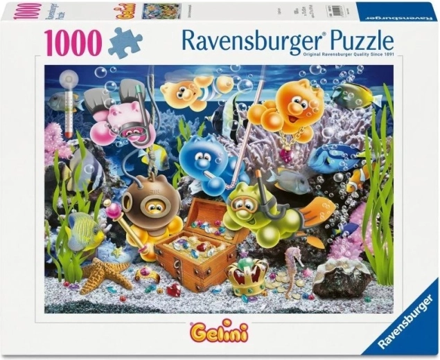 Ravensburger-puslespil Gelini: Undervandssjov med 1000 brikker