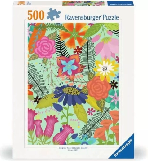 Ravensburger puslespil Blomsterjungle med 500 brikker