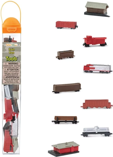 Safari Ltd. Toobs-tube med tog