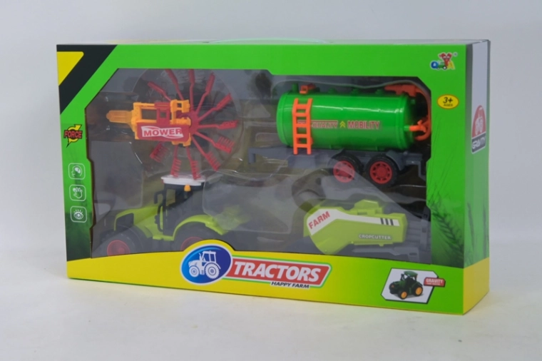 Landmandssæt: traktor + 3 maskiner