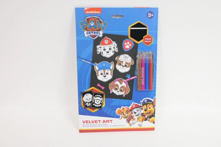 Paw Patrol kunstsæt med tuscher og maleark