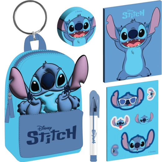 Disney Lilo & Stitch-nøglering med mini-rygsæk Stitch