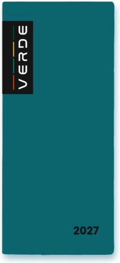 Verde Milano månedskalender 2027 i PVC-omslag