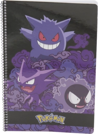 Pokémon notesblok A4 med spiralbinding - Gengar