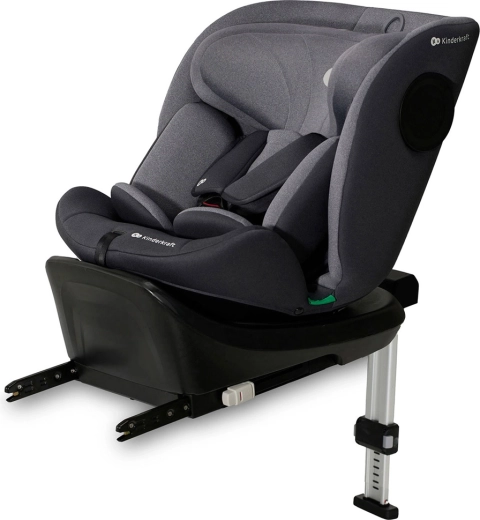 Kinderkraft autostol I-360 i-Size 40–150 cm, grå
