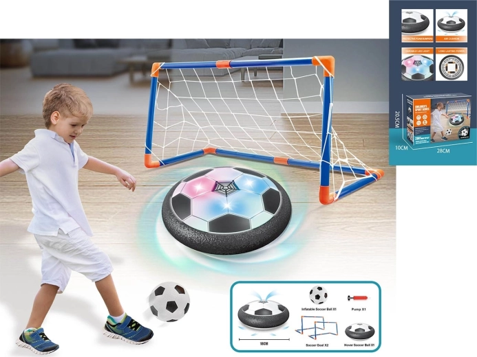 Svævende fodboldbold med mål Hover Soccer med LED-belysning