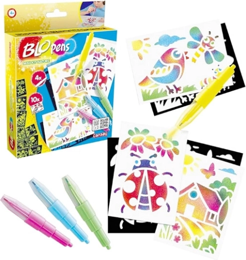 Blopens mini kit natur – kreativ airbrush-sæt til børn