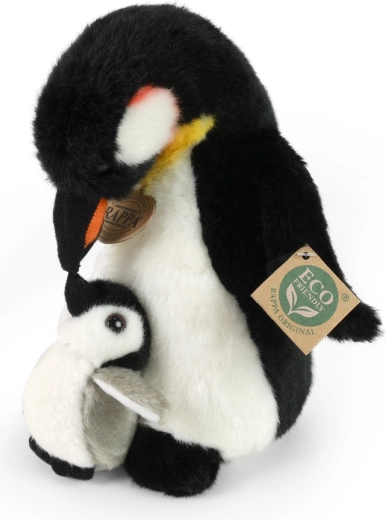 Rappa plyspingvin med unge Eco-Friendly 22 cm