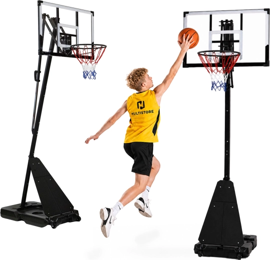 Movepro fritstående basketballstander med justerbar højde op til 305 cm