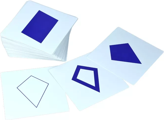 Kort til den geometriske kommode Montessori Moyo Montessori