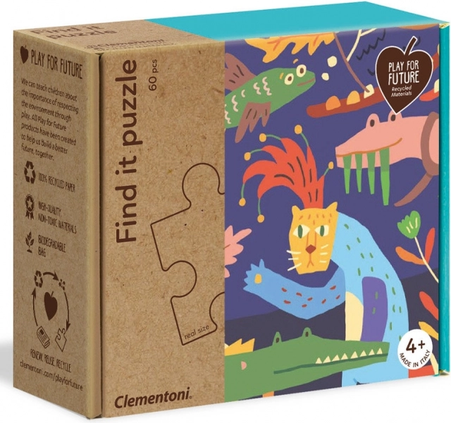 Puslespil 60 brikker Jungle