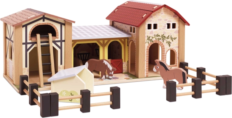 Træfarm med hestefigurer Le Toy Van