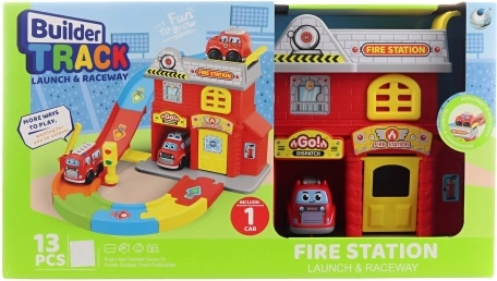 Brandstation med brandbil