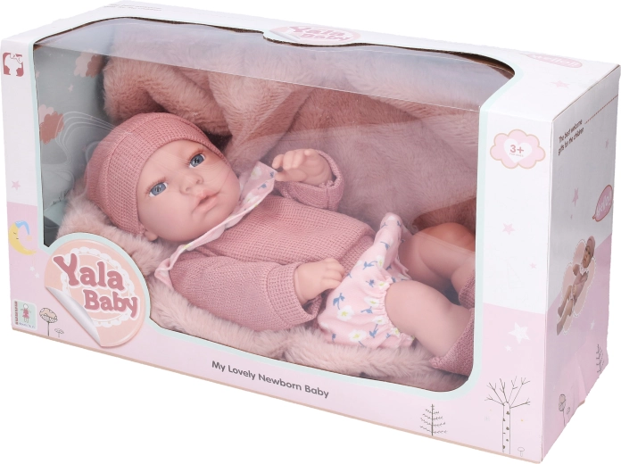 Dukke med tæppe 40 cm - 1 stk.