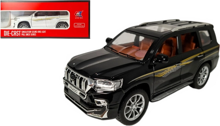 Metalmodel Toyota Land Cruiser Prado 1:24 med lys og lyd