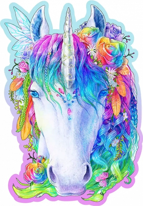 Træpuslespil stilfuld enhjørning 150 brikker WOODEN CITY