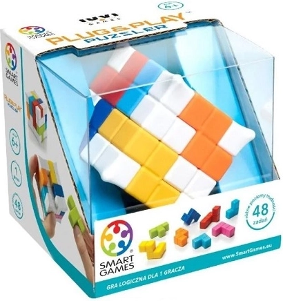 SmartGames Plug & Play Puzzler – kompakt logisk kube