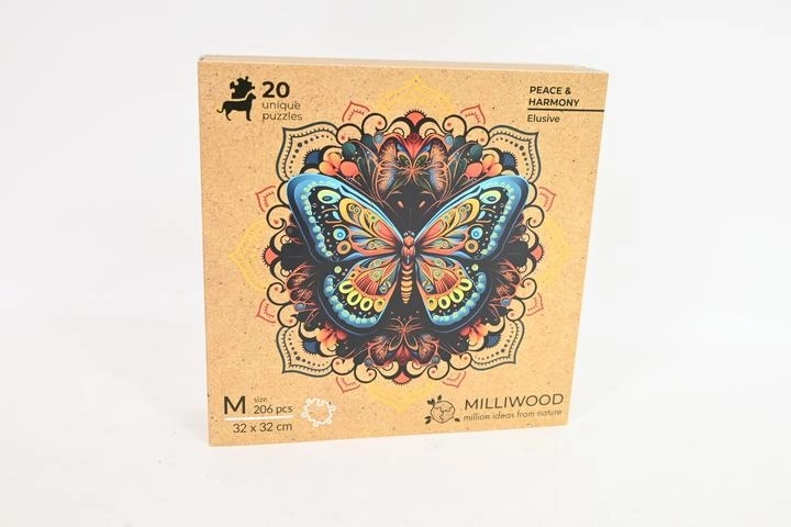 Milliwood Peace and Harmony – træpuslespil sommerfugl