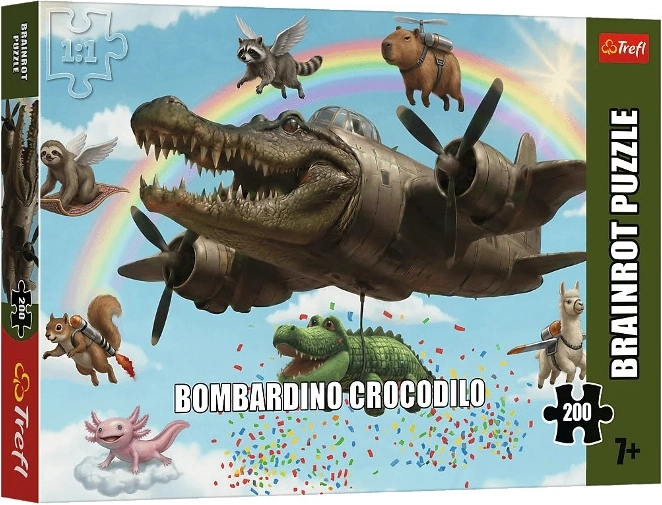 Trefl puslespil BrainRots Bombardino Crocodilo 200 brikker