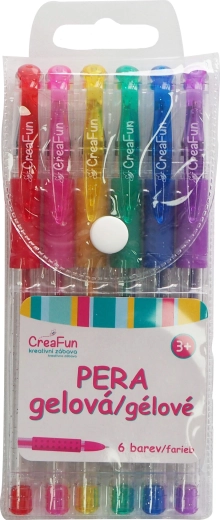 CreaFun gelpen – sæt med 6 farver