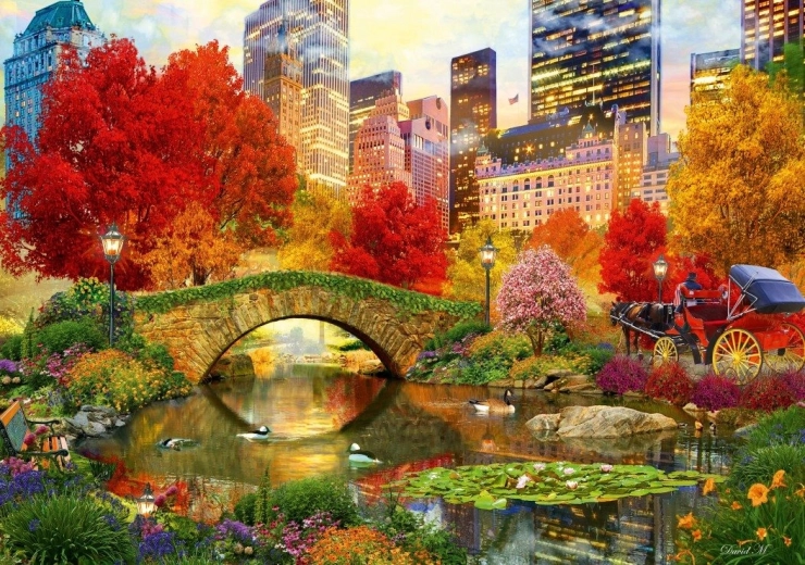 Puslespil Central Park NYC 2000 brikker