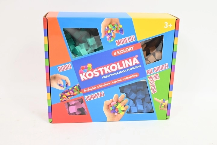 Kostkolina blå – modelleringsmasse, 4 farver