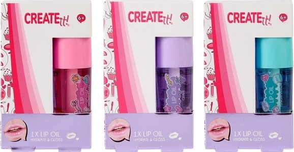 Create it! læbeolie til børn, 3 varianter