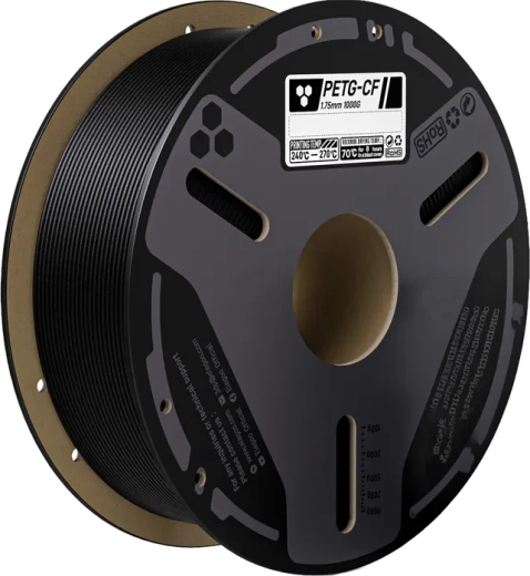 Elegoo PETG-CF filament med kulfiber sort 0,5 kg