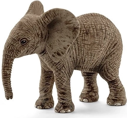 Figur af ung afrikansk elefant Wild Life Rød